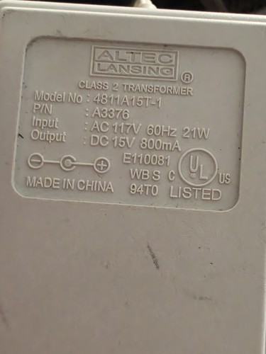 Altec lansing 4811a15t 1 - lansing,